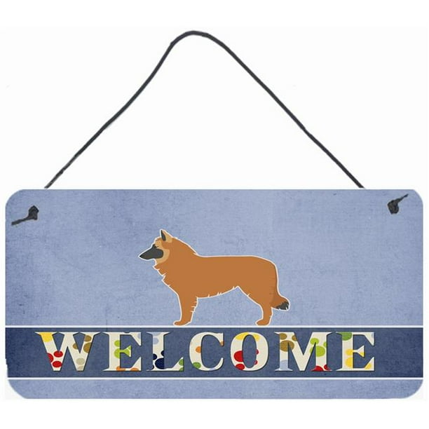 8 x 12, Carolines Treasures Dutch Shepherd Welcome Metal Print 8 x 12, Carolines Treasures Dutch Shepherd Welcome Metal Print